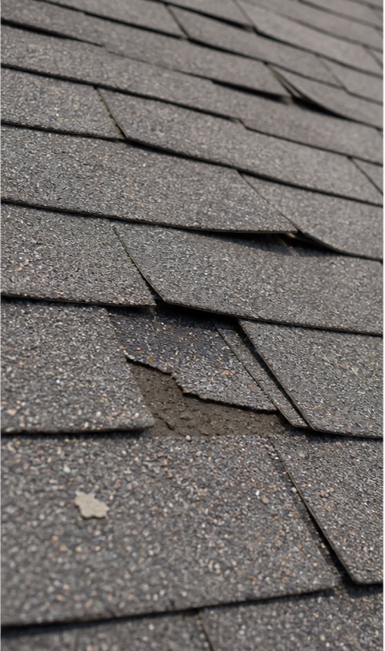 Roof inspection on a residential home