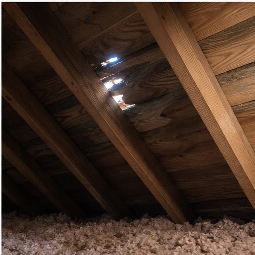 Interior ceiling stain from a roof leak